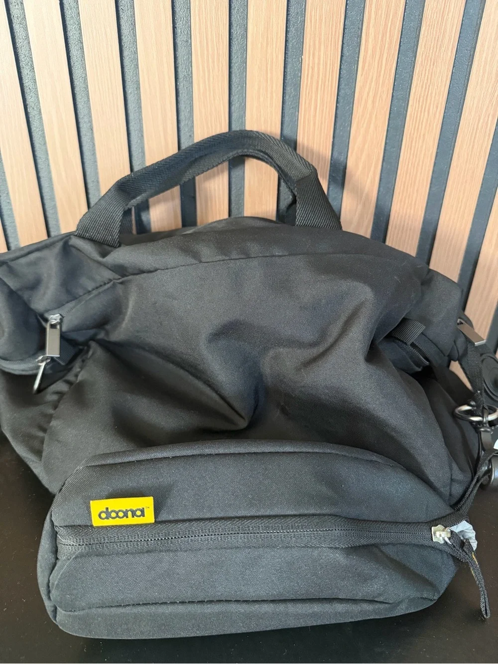 Doona Diaper Clip in Traveling Bag